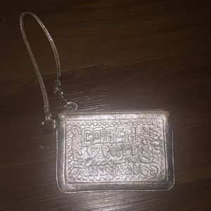 Coach poppy wristlet